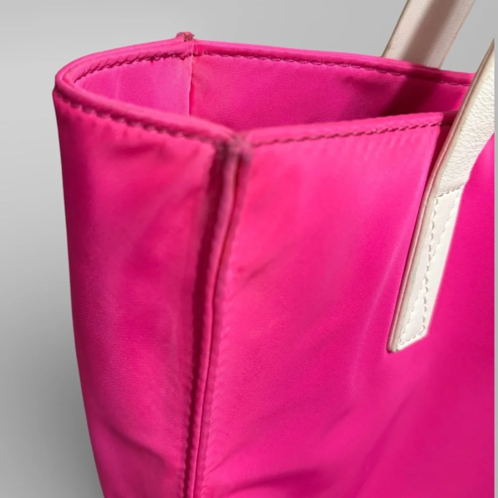 🚨SOLD🚨Kate Spade Berry Street Elise nylon tote in zinnia pink. - Picture 9 of 12